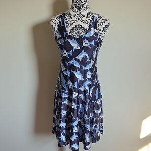 MIX AND MATCH 5/25$ Shark Print Blue and Black Dress
